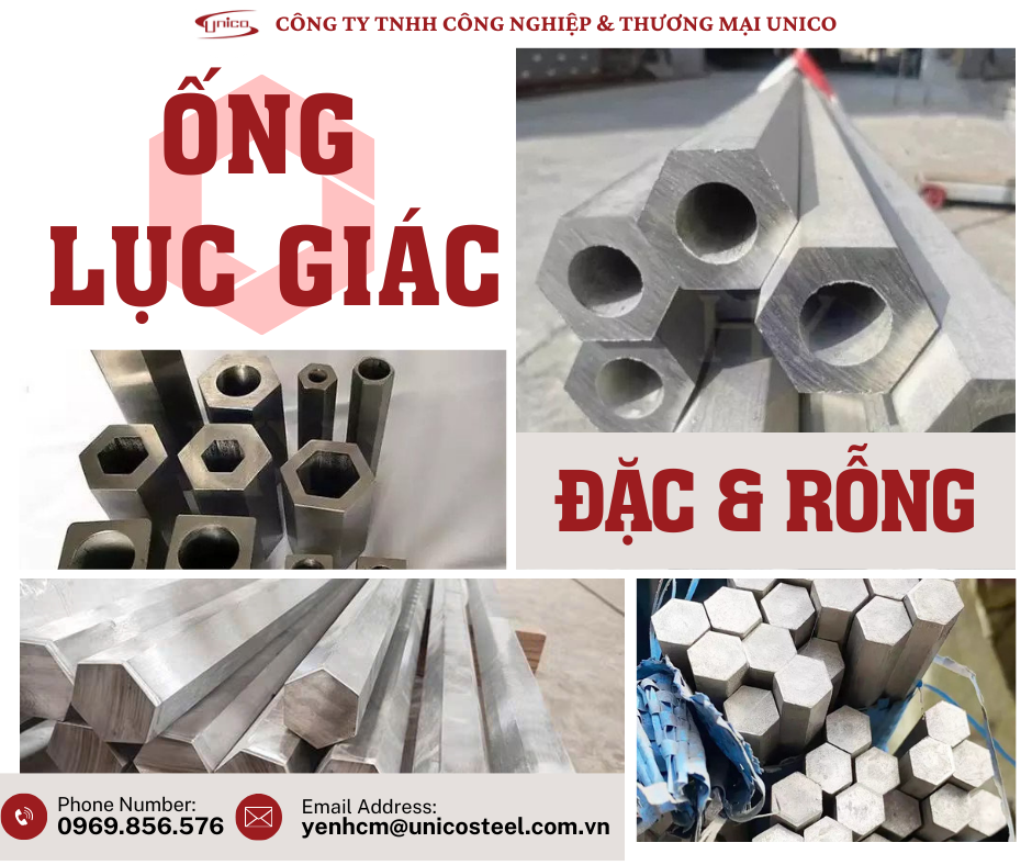 BÁN LỤC GIÁC INOX & THÉP – ĐẶC VÀ ỐNG RỖNG